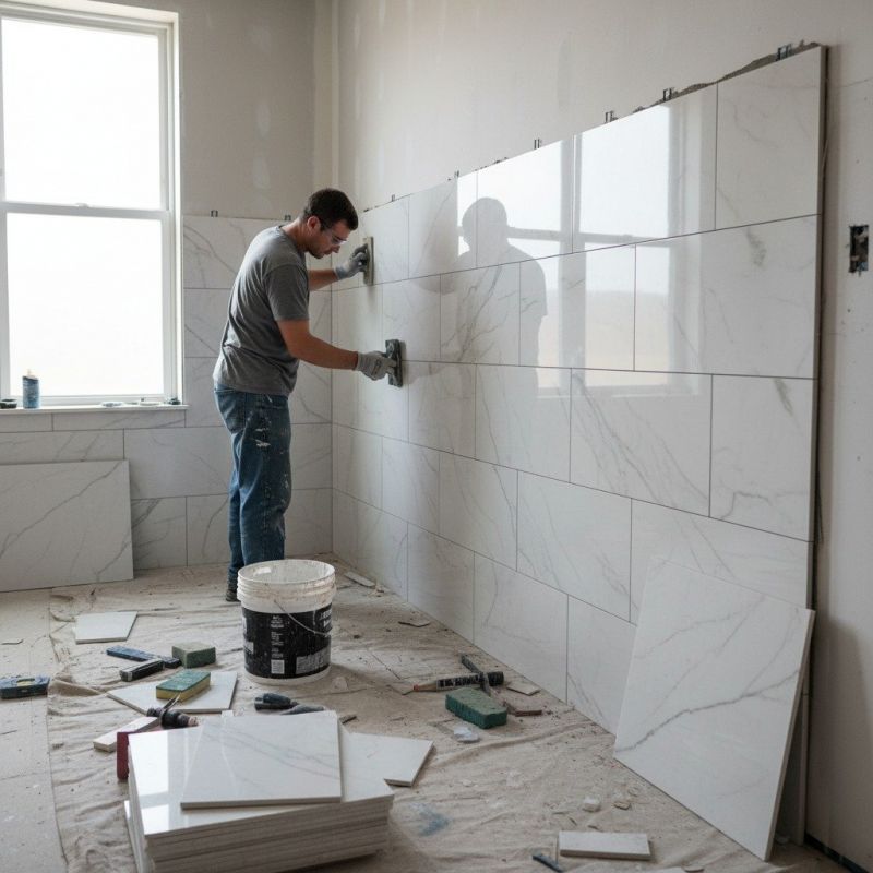 Tile Countertop Installation